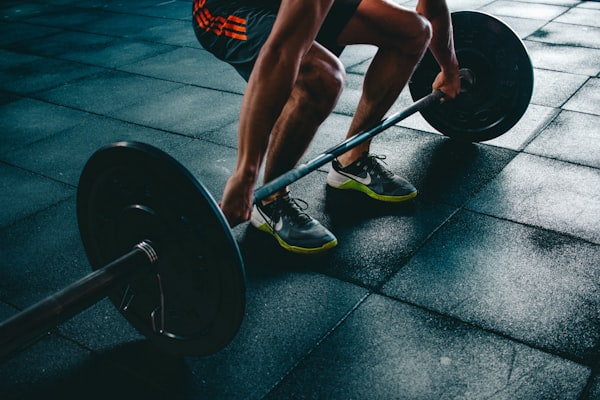 Strength training zone with barbells at Life Style Fitness Gym